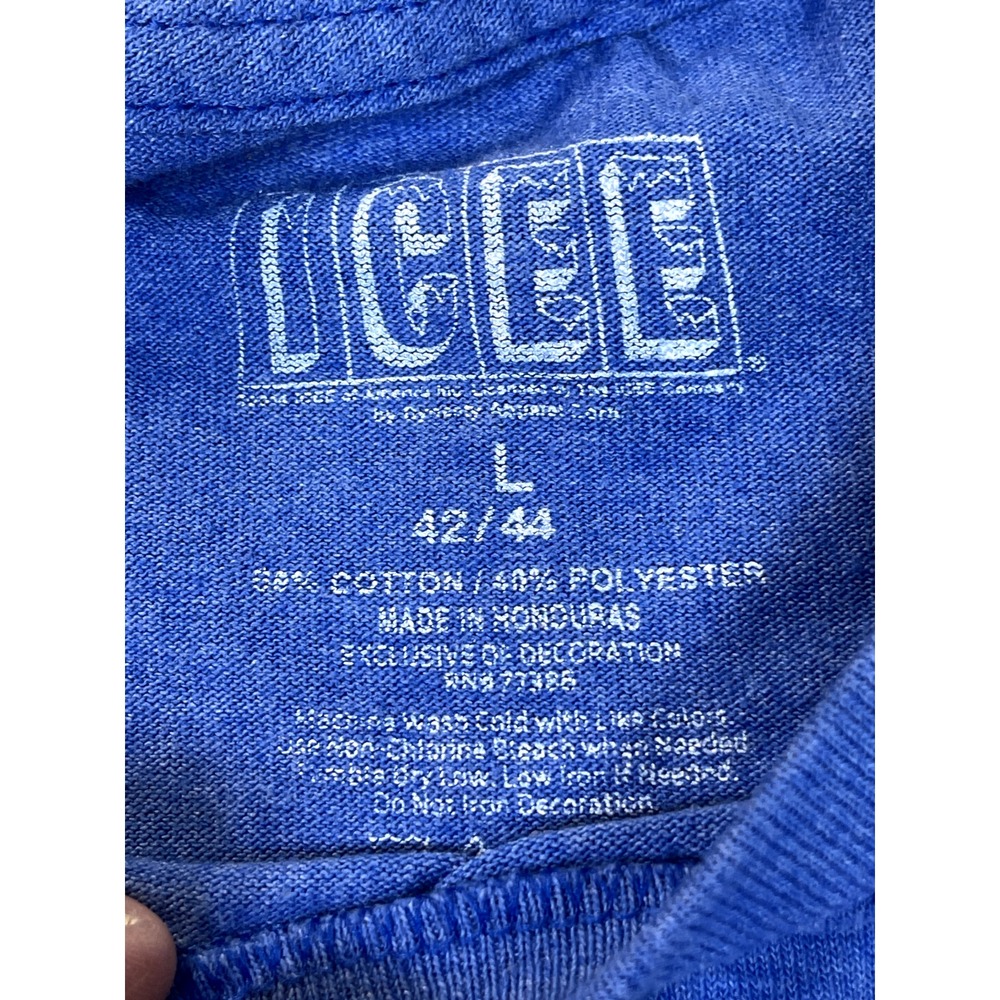 Icee Polar Bear Shirt T Shirt Large  Blue Coldest Drink‎ in Town - Picture 3 of 9